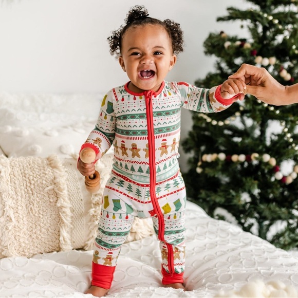 Little Sleepies Zippy PJs – Holiday Festive Fair Isle - Picture 1 of 9